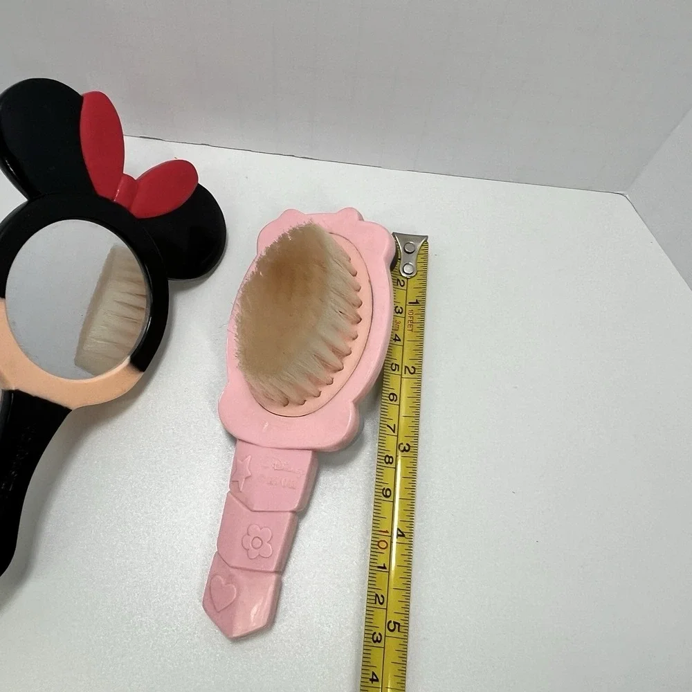 Vintage Disney Minnie Mouse Mirror Brush Pink Black‎ Avon Baby Nursery Grooming